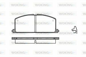 Гальмівні колодки пер. Camry/Carina/Celica/Corolla/Tercel (83-02)