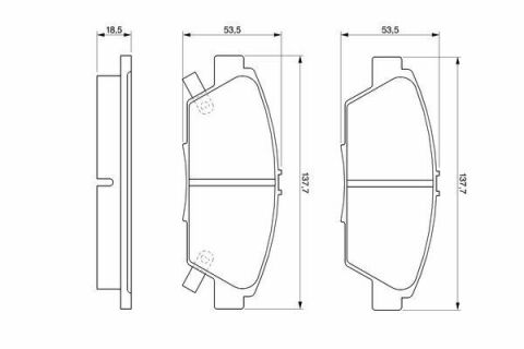 Колодки гальмівні (передні) Honda Accord V 92-98/Prelude III/IV/V 86-01/Rover 600 93-00 (Akebono)