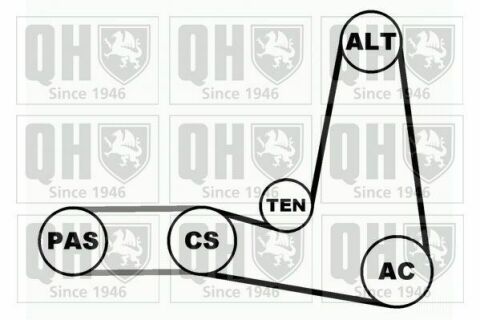 Ремiнь клиновий к-т QTA703,QBR61150
