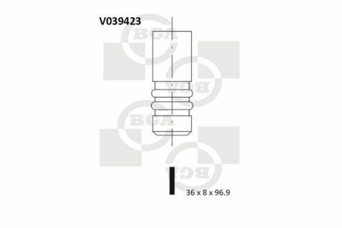 Клапан впуска. 2.5TDI LT 96-06/T4 96-03/Crafter 06-