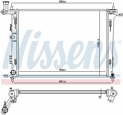 Радиатор HY ELANTRA(06-)1.6 i 16V(+)[OE 25310-1H000]