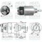 Втягивающее реле стартера w202/210 vw lt 2,3 96-, фото 1 - интернет-магазин Auto-Mechanic