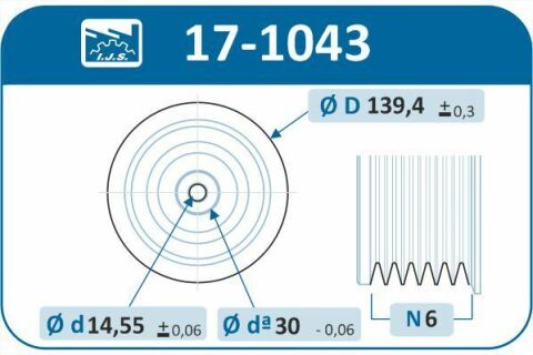 Шків колінвалу Ford Connect 1.8TDCI 90PS 02-13 (6PK) Шків колінвалу Ford Connect 1.8TDCI 90PS 02-13 (6PK)