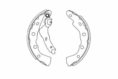 Тормозные щеки CARISMA 1.6,1.9TD 99- MITSUBISHI