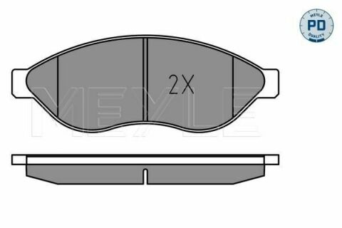 Колодки тормозные (передние) Citroen Jumper/Fiat Ducato/Peugeot Boxer 06- (Platinum)