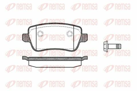 Гальмівні колодки задні croma 1.9-2.4d m-jet 05-