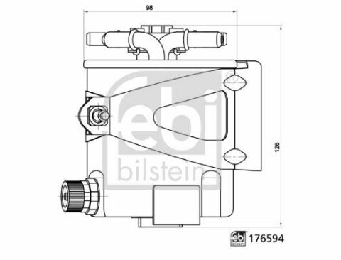 Фильтр топливный Renault Megane II 1.5/2.0dci 05-