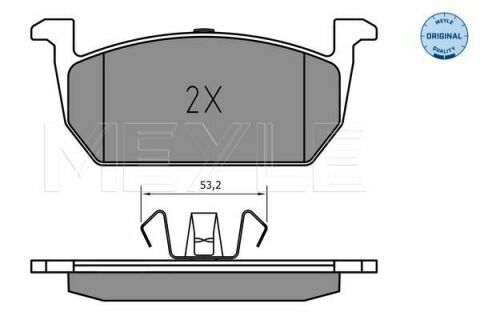 Колодки тормозные (передние) Audi A1 18-/Seat Leon 12-/Ibiza/VW Polo 1.0-1.6 17-