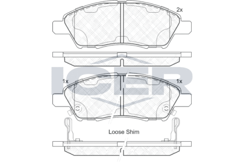 Колодки тормозные (передние) Nissan Almera/Micra/Note/Sunny 10-/Tilda 07-12