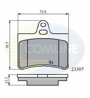 CBP01122 Comline - Гальмівні колодки до дисків