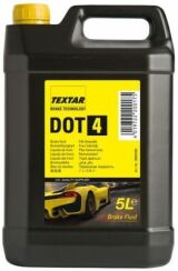 Гальмівна рідина TEXTAR DOT4, 5 літрів Гальмівна рідина TEXTAR DOT4, 5 літрів
