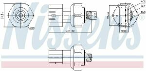 Датчик давления кондиционера (пневмовыключатель) TOYOTA, DAIHATSU, SUBARU LEXUS