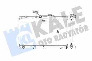 KALE TOYOTA Радіатор охолодження Corolla 1.3/1.6 92-