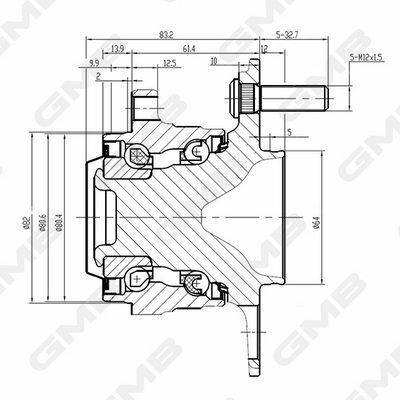 Ступица задн. CR-V 1.6/2.0 12-16 HONDA