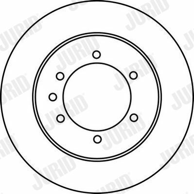 JURID NISSAN Диск тормозной задн.Patrol 2.8/4.2 88-