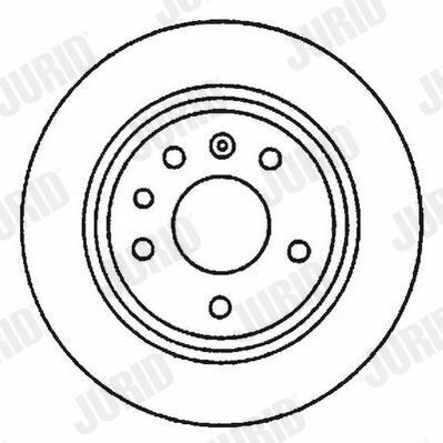 JURID Диск тормозной задн. OMEGA 94- 286 12 10