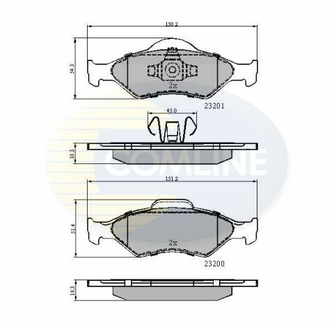 CBP0899 Comline - Тормозные колодки для дисков