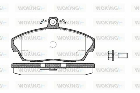 Тормозные колодки пер. 1.8-2.5 LAND ROVER 98-06