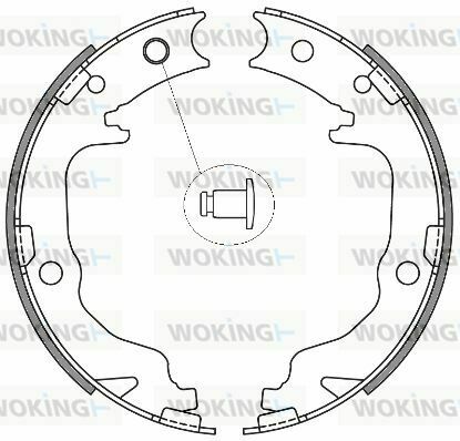 Колодки ручного гальма C4/CALIBER/PATRIOT/COMPASS/OUTLANDER II/LANCER VIII/4008 1.6-2.7 08-