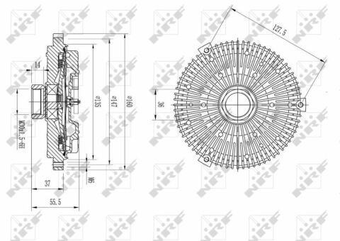 Муфта вентилятора MB E-class (W210) 4.3/5.5 97-02 M113/M119