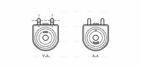 Масляный радиатор Berlingo, C4 I, C5 I, Xsara, Peugeot 206/306/307/407, Partner 1.9D/2.0 CITROEN