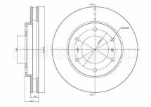 Диск гальмівний (передній) Mitsubishi L200 04-/Pajero Sport 08- (294x28) (вент.)