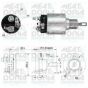 Втягивающее реле astra f 1.8 i (f35, m35) 91-98, kadett e (t85) 2.0 gsi-91, saab 9-5 (ys3e) 2.3 turbo 01-09, фото 1 - интернет-магазин Auto-Mechanic