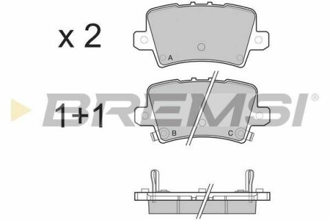 Тормозные колодки зад. Honda Civic 05-(TRW)