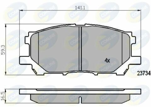 CBP01750 Comline - Тормозные колодки для дисков