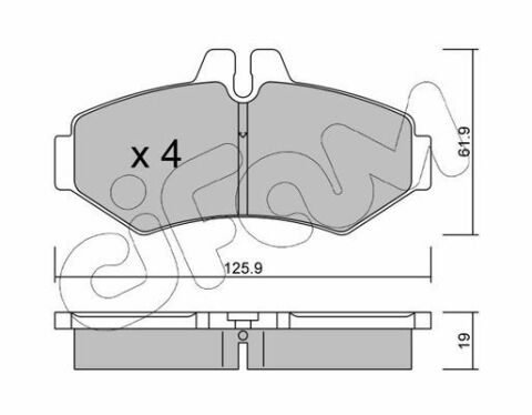 Тормозные колодки зад. Sprinter 311-316 00-06 (Bosch)