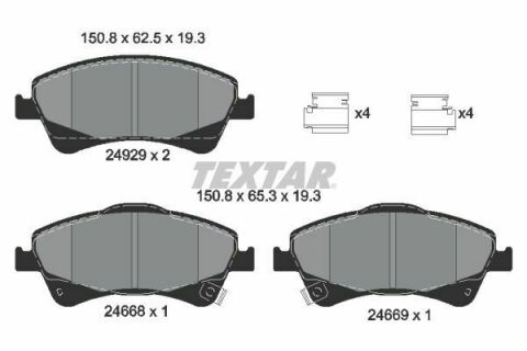 Колодки тормозные (передние) Toyota Avensis 1.6-2.0 D-4D 08- (Bosch) Q+