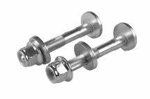 Набір болтів із шестигранною головкою з чорного металу в наборі з гайками. Набір болтів із шестигранною головкою з чорного металу в наборі з гайками.