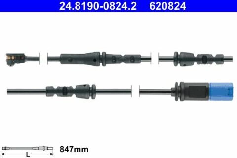 Датчик износа тормозных колодок (передних) BMW X5 (G05/F95)/X7 (G07) ​​18-(847mm)