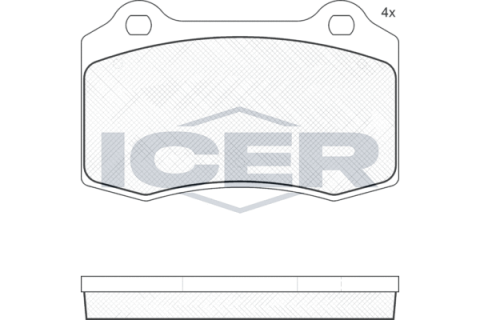 Колодки тормозные (передние/задние) Peugeot 208 12-19/Seat Ibiza II 00-02/Volvo S60/V70 II 02-10