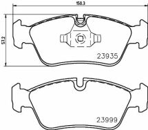 Гальмівні колодки перед. BMW 3(E90)/1(E81) 04-13 (ATE) (149,5x57,5x17,8)