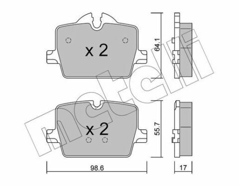 Колодки тормозные (задние) BMW 3 (G20/G21/G80/G81)/Z4 (G29) 18-/4 (G22/G82) 20-