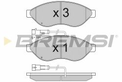 Тормозные колодки пер. Jumper/Ducato/Boxer 06- (1.1-1.5t)