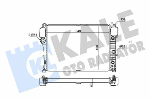 KALE DB Радиатор охлаждения S-Class W221 2.0/6.0 05-