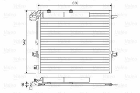 Радіатор кондиціонера MB G-class (W461) 3.0D 10-/M-class (W164) 05-11/GL-class (X164) 3.0-5.5 06-12