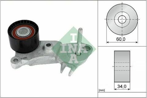 Ролик ГРМ Volvo S60/S80/S90/V60/V70/V90/XC40/XC60/XC70/XC90 2.0d 13- (паразитний) (60х34)