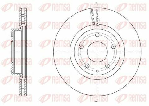 Диск гальмівній передній mazda 3 13-