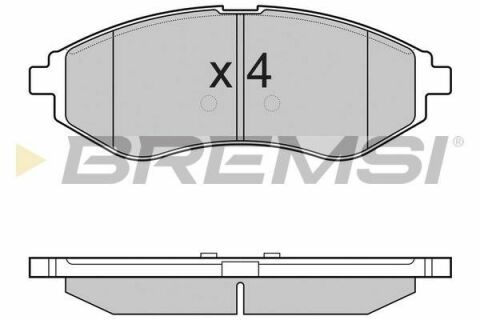 Гальмівні колодки пер. Chevrolet Aveo 06- (akebono)