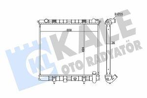 KALE LANDROVER Радіатор охолодження Range Rover II 3.9/4.6 98-