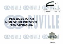 RUVILLE К-кт ГРМ з помпою JETTA II (19E, 1G2, 165) 1.3 Cat POLO (86C, 80) 1.3 Cat 1.3