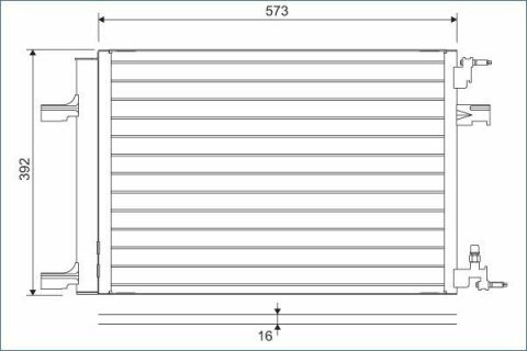 Радиатор кондиционера Opel Astra/Zafira 1.3CDTI/1.7CDTI/1.4-1.08 09-