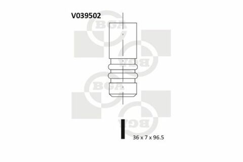 Клапан впуск Caddy II 1.9 SDi 95-