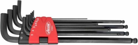 Набір ключів Г-под. Hex з круглим кінцем 1,5-10 мм