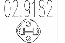 Гумовий елемент кріплення вихлопної системи