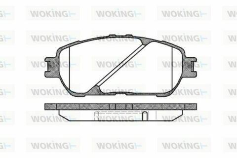 Тормозные колодки пер. Toyota Camry/Lexus ES 2.4-3.0 01-08 (ATE)