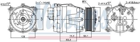 Компрессор VW GOLF III(91-)1.6 i(+)[OE 1H0.820.803 J]